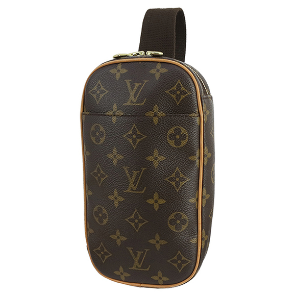 Louis Vuitton Pochette Ganju Monogram Shoulder Bag Brown - Picture 1 of 9